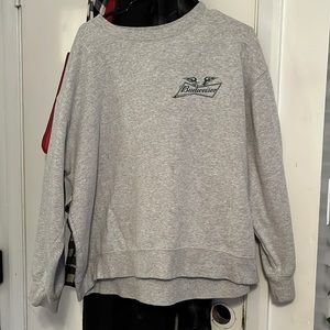 Size Large Pacsun Budweiser collab crew neck